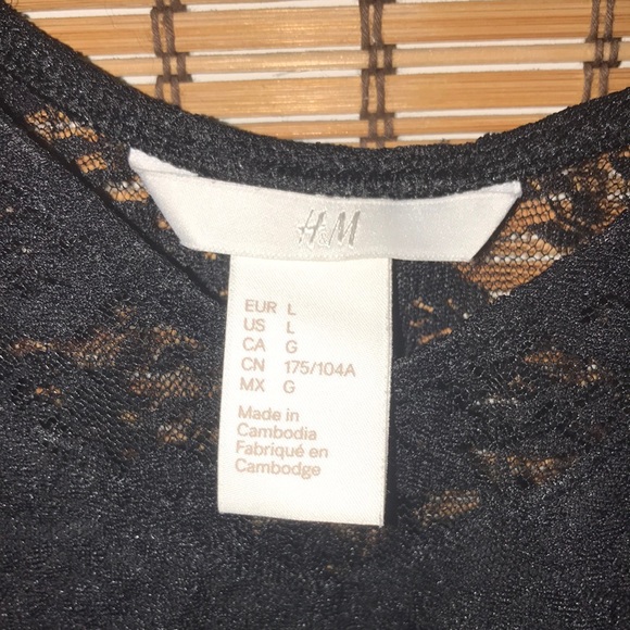 H&M Black Lace Body Suit - Picture 2 of 3